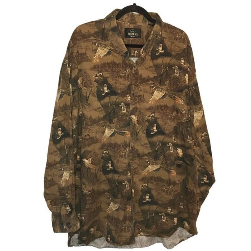 Redhead Hunting Button Up Shirt Camo Mens 2XLT